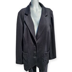🖤 Penningtons Relaxed Fit Blazer – Black | Size 20 | Stretch ✨👔